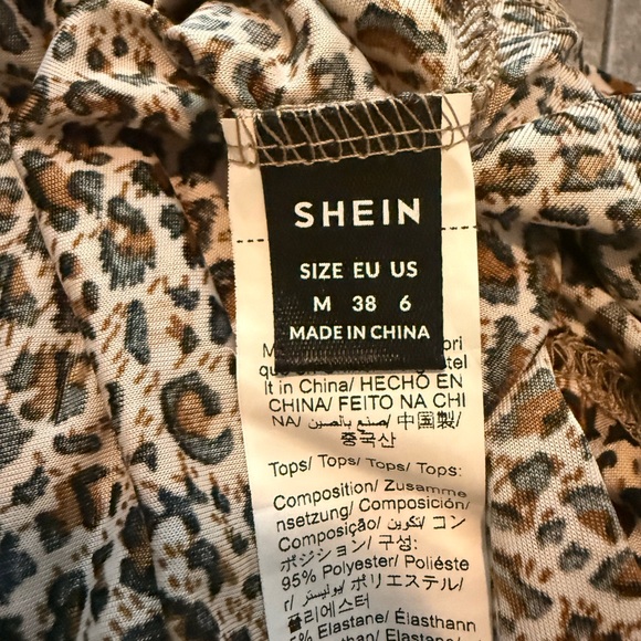 SHEIN Leopard Print Blouse - Picture 3 of 3